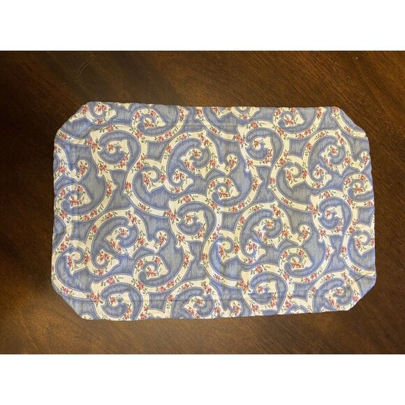 SET OF 4 Geometric and Floral PLACEMATS 11.5"x17 Cottagecore - Picture 2 of 5